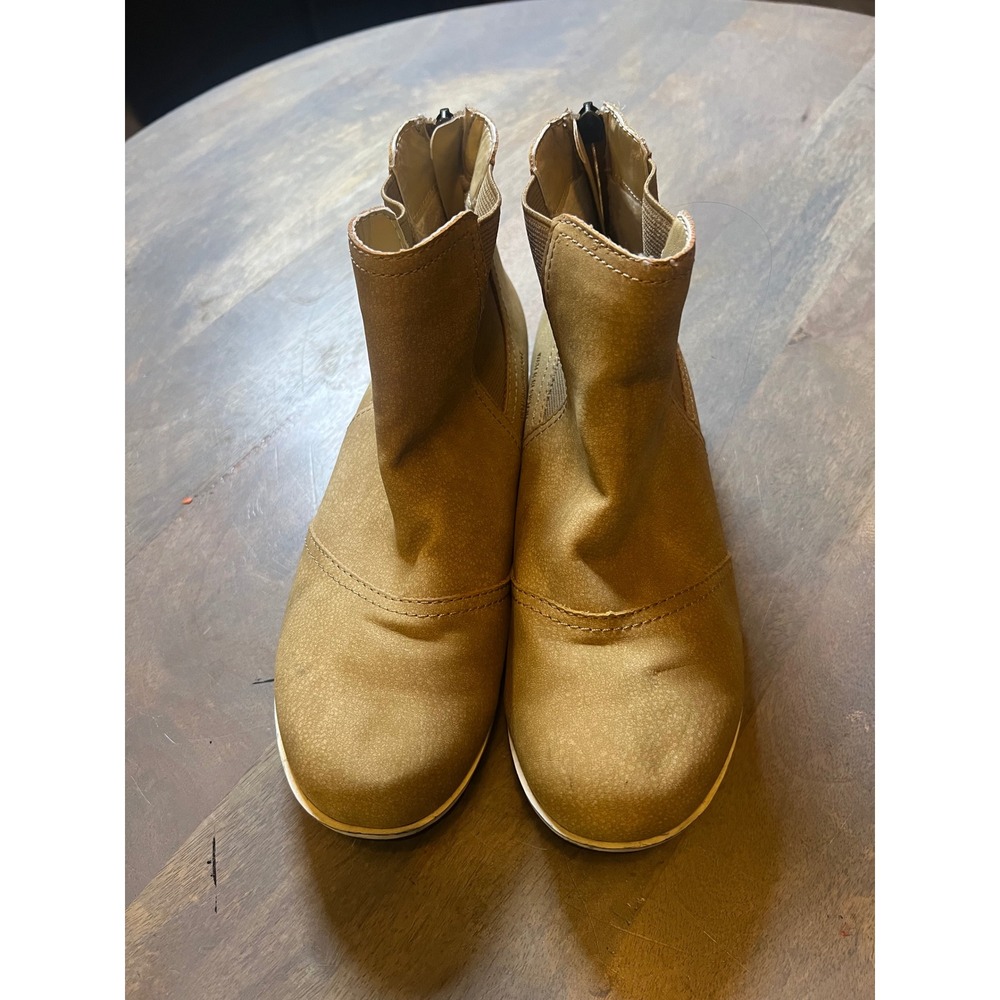 JBU Womens‎ Ankle Boots Water Resistant Tan 8M